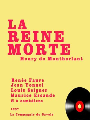 cover image of La reine morte